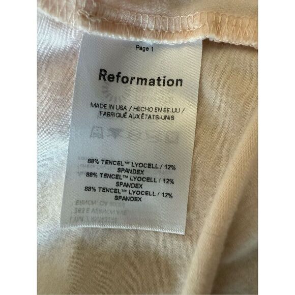 Reformation Winnie Knit Bodysuit In Crystal Pink Size 2X - Picture 12 of 12